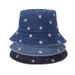 Spring/Summer New Pot Internet Red, Trendy And Versatile Sunshade Flower Embroidered Fisherman Hat, Women's Korean_voghion.com