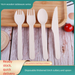 Disposable Wooden Biodegradable Tableware Printed Commercial Hotel Restaurant Birch Wood Spoon Thickened Fork_voghion.com