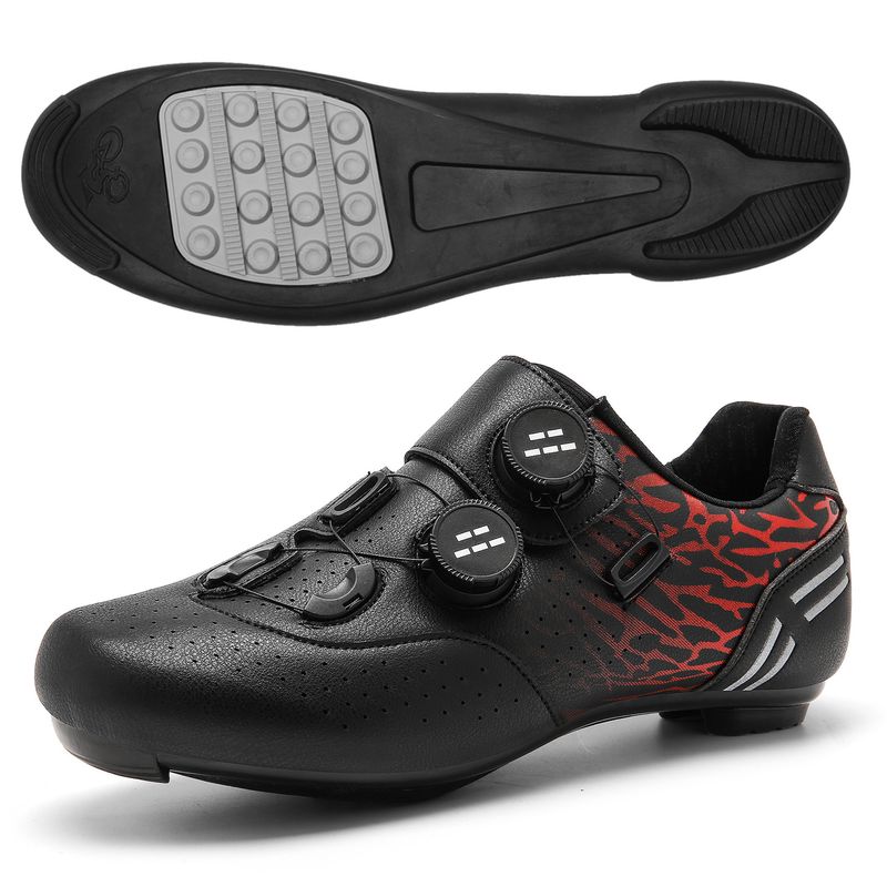 Chaussures de cyclisme déverrouillées grande taille pour hommes, chaussures de vélo de route professionnelles à verrouillage, chaussures de vélo de montagne_voghion.com