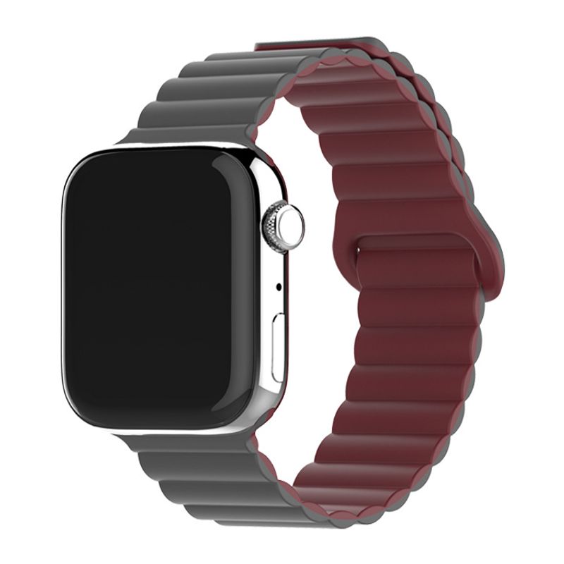 Oryginalne i wybrane marki pasujące do paska zegarka Iwatch Dwukolorowy silikonowy pasek magnetyczny ze szlufką i klamrą na zegarkach9 Pasek do zegarka_voghion.com