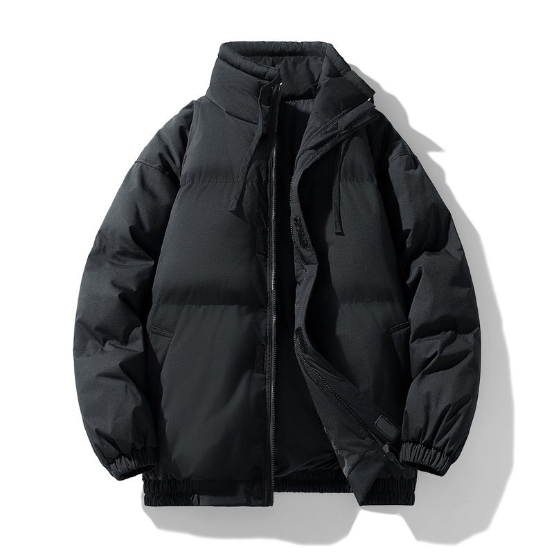 Chaqueta acolchada para hombre con cuello alto – Abrigo acolchado oversize para invierno y otoño (M-8XL, básico de streetwear en 5 colores)_voghion.com