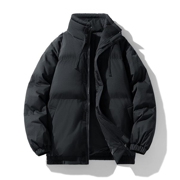Chaqueta acolchada para hombre con cuello alto – Abrigo acolchado oversize para invierno y otoño (M-8XL, básico de streetwear en 5 colores)_voghion.com