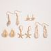 Böhmische Muschel-Seestern-Ohrring-Set, Strand-Stil, Muschel-/Jakobsmuschel-Ohrringe, baumelnder Schmuck für Frauen_voghion.com