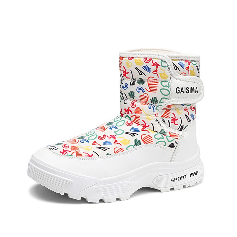 Men's Winter Snow Boots Waterproof Hiking Shoes, Thermal Fleece Lined High Top Anti-Slip Trekking Boots Plus Size For Women Couple Outdoor_voghion.com