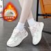 Scarpe da papà coreane per donna 2025, invernali, foderate in pile, sportive, da corsa, casual, con suola spessa e rialzo in altezza, stile da strada_voghion.com