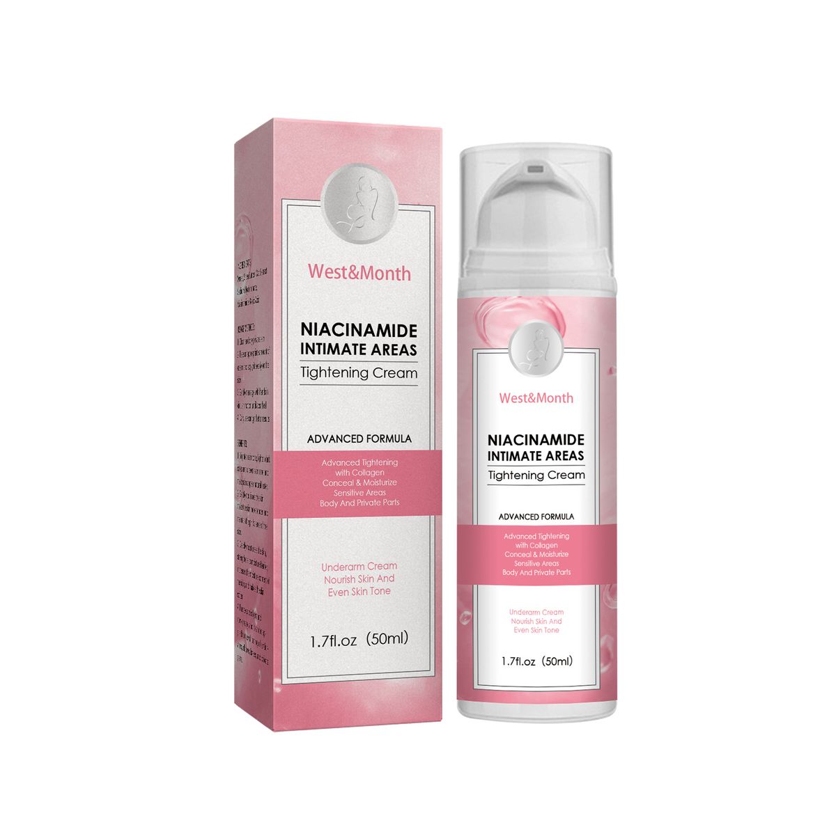 Niacinamid Whitening Cream minskar matt hud, svarthet under armarna och armbågslederna, jämnar ut hudtonen och_voghion.com