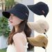 Hot Sale Summer UV Adjustable Drawstring Fisherman Cap Visors Hat Portable Foldable Wide Brim Sun Protection Hats_voghion.com