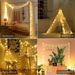 Christmas String Lights LED Acrylic Clear Star Snowflake Xmas Tree Long Lamp Strings Light Hanging Ornaments Home Party Decor_voghion.com