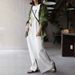In Stock Japanese 2024 Spring Autumn Lazy Style High Waist Super Loose Wide Leg Jumpsuit Strap Dress_voghion.com