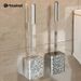 Plastic Toilet Brush With Wall Mount Holder – Lightweight Bathroom Cleaning Tool, Non-Scratch Bristles, Space-Saving Design_voghion.com