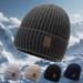 Men's Wool Hat New Winter Plus Velvet Thickened Large Head Circumference Knitted Hat Cold Proof Warm Ski Hat_voghion.com