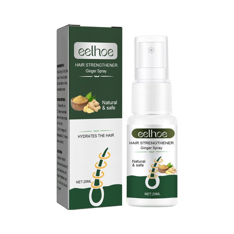 EELHOE Ginger Dense Hair Spray Nourishes Hair Follicles, Prevents Hair Loss And Breaks, Moisturizes And Thickens Hair Spray_voghion.com