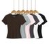Women's Clothing Summer New Ladies Hot Girl Tight Round Neck Short Sleeve T Shirt Elastic Slim Bottoming Shirt Female_voghion.com