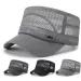 Herren Sommerhut Mesh Flat Top Snapback Verstellbare Baseballkappe Cadet Man Atmungsaktive Trucker Caps_voghion.com