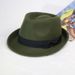 wool felt top hat men's jazz hat Shanghai beach gentleman wool woolen autumn and winter retro British hat_voghion.com