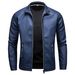 Heren Casual Slim Fit Motorfiets PU Leren Jas, Heren Koreaanse Versie_voghion.com