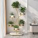 High-End Living Room Floor-Standing Balcony Storage Rack Succulent Stand Universal Wheel Iron Art Flower Pot Holder_voghion.com