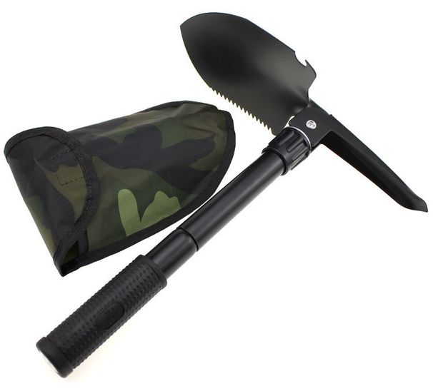 Outdoor Folding Military Multi-Functional Engineer Shovel Camping Supplies Tool Survival Gear Earthworm Digging_voghion.com