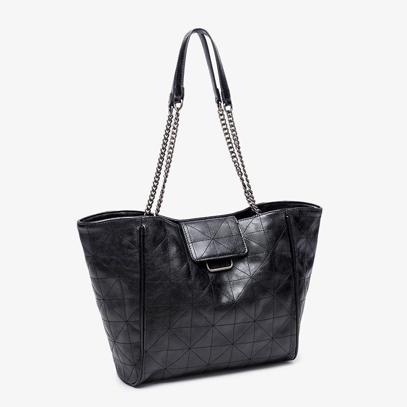 Z Borsa da donna 2023 New Black Soft Tote Bag Borsa portatile con una spalla Secchiello Versatile Borsa per la spesa di grande capacità Marea_voghion.com