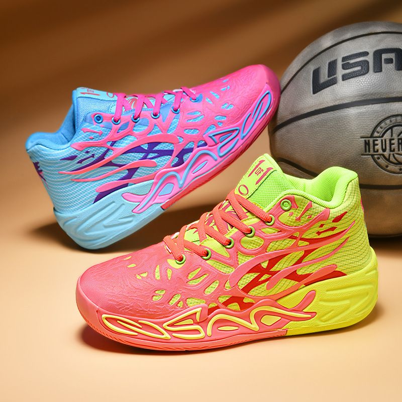 Basketball shoes men high top cushioned sports shoes thick soled casual shoes_voghion.com
