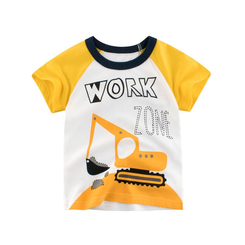 Mutter & Kinder kinder Kurzarm T-shirt Baby Kleidung Junge Sommer Kleidung Großhandel 2024 Neue Koreanische kinder Kleidung ein Stück Sendung_voghion.com