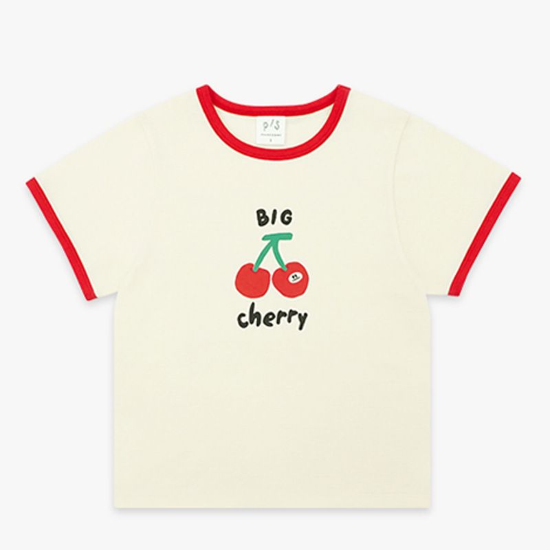 Kids’ Clothing Summer New Products Children's Shirts For Small And Medium Children Cartoon Cute Pullover Cherry Short Sleeved T Shirt_voghion.com