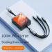 3 In 1 Multi USB Fast Charging Cable Retractable 100w Type C Charger Cord For IPhone 14 13 12 11 Pro Max Xiaomi_voghion.com