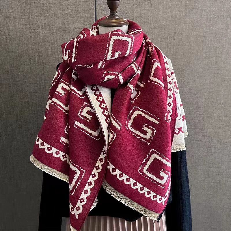  New Fashion Anti Cashmere Scarf for Women Confirmed Warm Temperament Student Couple Style Shawl Wrapped Over Winter_voghion.com