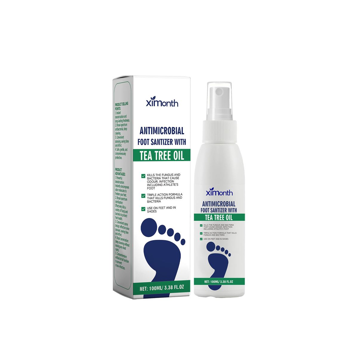 XIMONTH Soin des pieds secs et hydratant pour talons, agent réparateur anti-odeurs_voghion.com