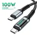 Data Intelligent Display Current And Voltage Fast Charge 3A Mobile Phone Charging Line For Android Type C_voghion.com