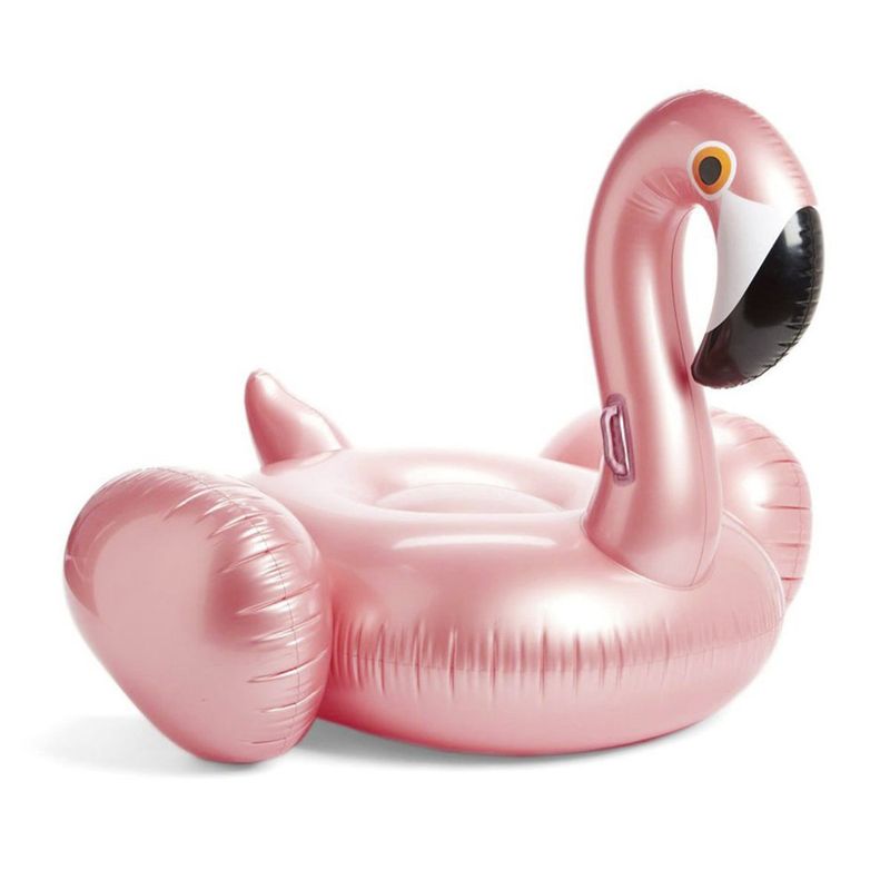 Inflatable Flamingo Pool Float - Giant 190cm Rose Gold Lounger For Adults, Premium Thickened Design_voghion.com