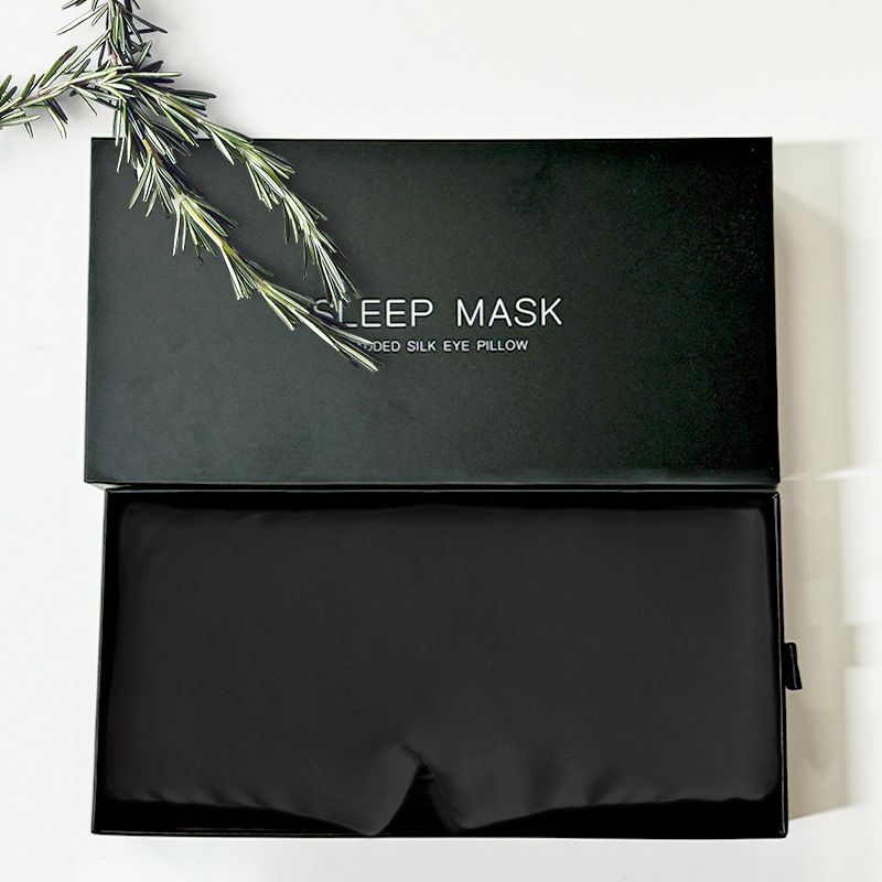 22 Momme 100% Mulberry Silk Sleep Mask - Full Blackout & Breathable (Adjustable Hook & Loop Strap Hypoallergenic Ultra Soft For Deep Sleep & Travel)​_voghion.com