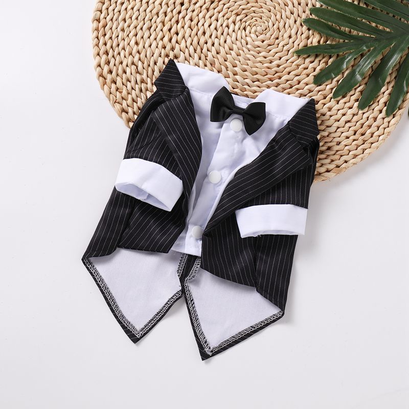 Pet Thin Teddy Shirt Suit Wedding Dress Dog Cat Spring Summer Clothes_voghion.com