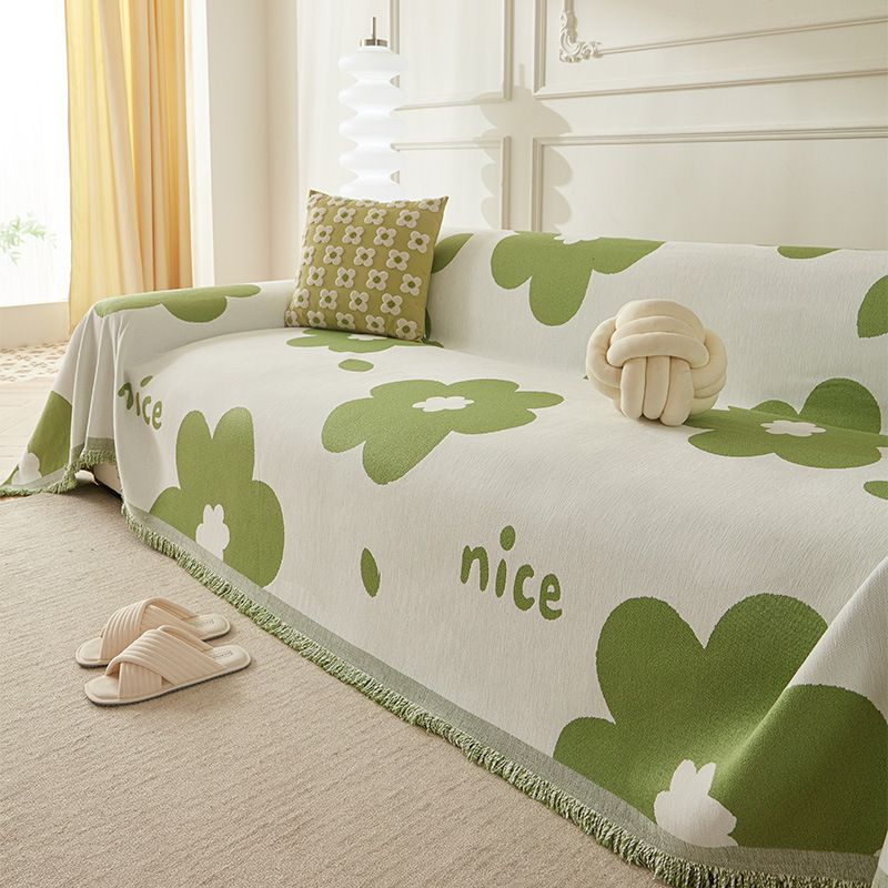 Chenille-Sofabezug mit Zitronenrankenmotiv – Kratzfester Sofaschutz mit vollständiger Abdeckung, einteiliges Design für Anbausofas (180 x 130 cm bis 180 x 460 cm)_voghion.com