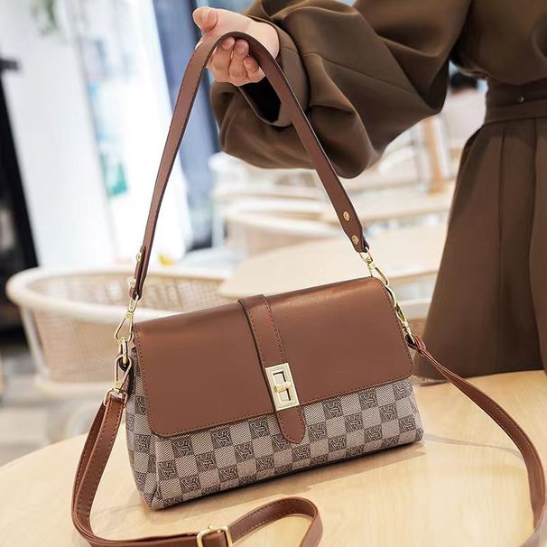 Bolsos de mujer, bolsos de mensajero retro, bolsos de temperamento debajo del brazo, bolsos de hombro con cerradura_voghion.com