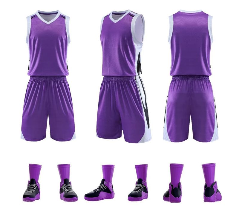 Basketbol takımı seti, erkek yazlık oyun takımı üniforması, çabuk kuruyan nefes alabilen kelimelerle basılmış, işletme ve kamu_voghion.com