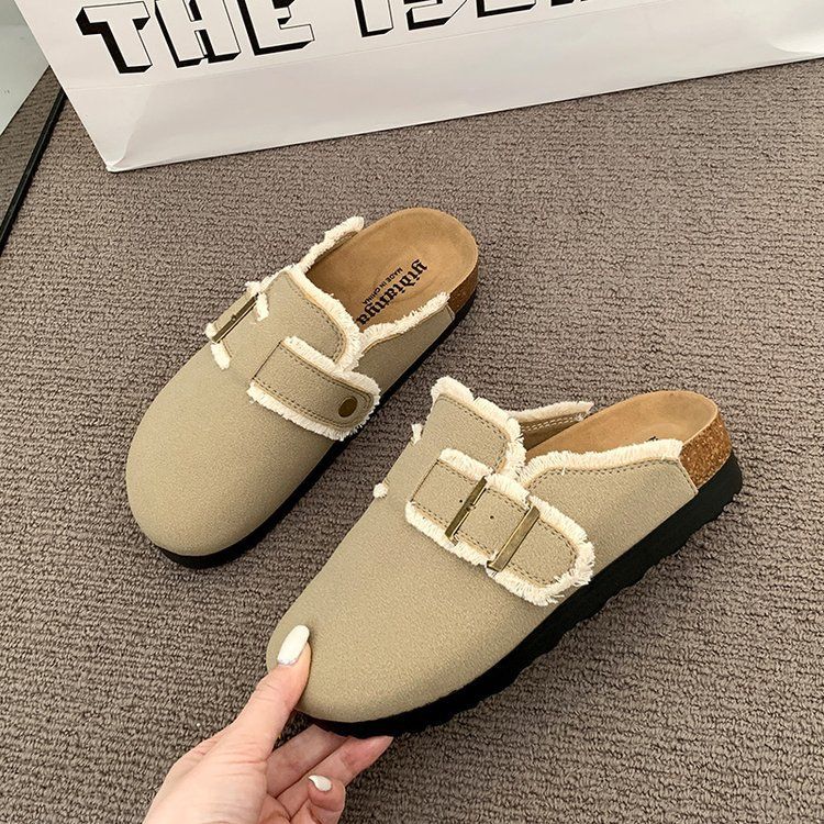 Scarpe con suola spessa da donna, stile vintage, autunnali e invernali, pantofole comode e comode_voghion.com