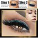 New glitter powder self-adhesive eyeliner shadow double eyelids false eyelashes waterproof party eye makeup patch_voghion.com
