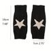 Cute Five-Pointed Star Black For Men And Women Winter Student Writing Simple Knitted Fingerless Warm Gloves Cross-Border_voghion.com