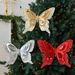 Butterfly Christmas Tree Decorations – Set Of 24 Realistic Floral Butterflies For DIY Holiday Decor (Window/Tree/Tabletop Display)_voghion.com