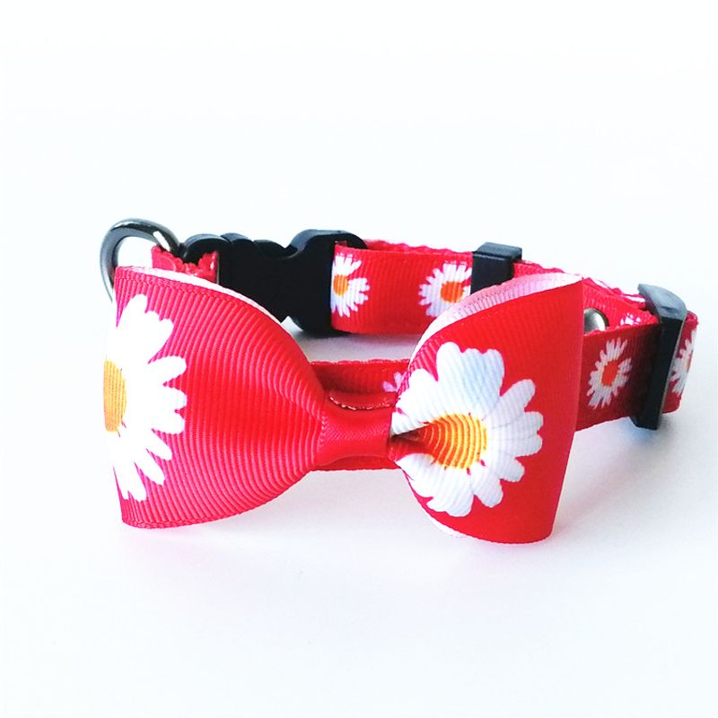 Little Daisy Trendy Strik Katten Nylon Hondenhalsband Huisdierbenodigdheden Nieuw Model_voghion.com