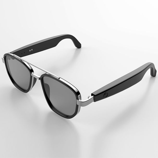 GS17 AI Smart Sunglasses With Bluetooth, UV Protection, Anti-Blue Light, Magnetic Charging & Interchangeable Lenses_voghion.com