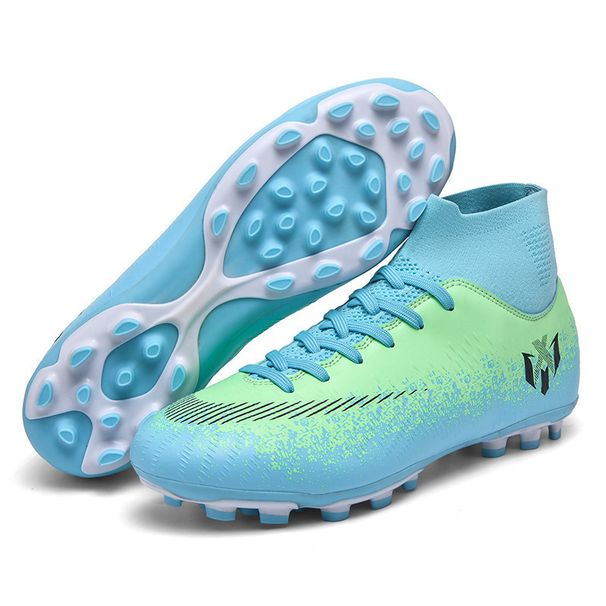 Scarpe da calcio per ragazzi e ragazze, per studenti, da gioco in erba, da allenamento, con punta lunga, FG, da ginnastica con punta schiacciata_voghion.com