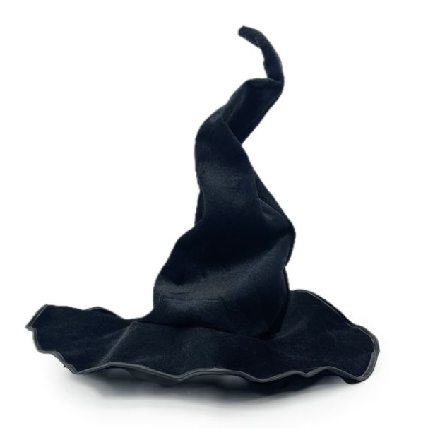 Halloween Twist Hat Female Witch Hat Black Flannel Witch Hat Wizard Witch Hat Magician Twist Hat_voghion.com