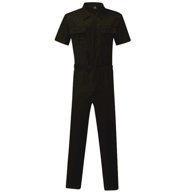 Roupas masculinas Novas calças masculinas casuais soltas macacão cinto uniforme macacão de trabalho_voghion.com