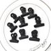 Black small clip 22mm iron clip small round Bill clip stationery photo clip wallet bulk bag stock_voghion.com