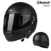 Retro Full Face Motorcycle Helmet – DOT & 3C Certified Cruiser Helmet With Bluetooth Compatibility, ABS Shell, Adjustable Visor_voghion.com