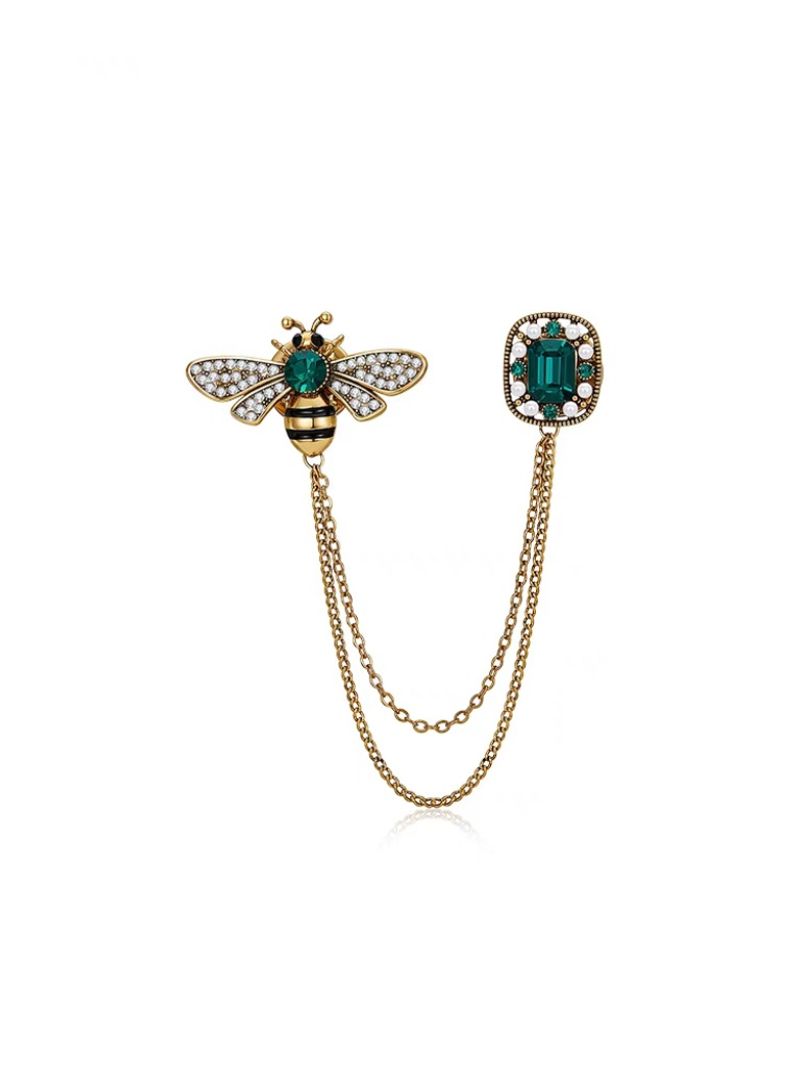 Broche de borla de abeja para mujer, accesorios de broche de suéter de traje exquisito de alta gama, diseño, broche de temperamento de lujo de nicho_voghion.com