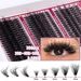 European and American cross border 300 clusters of large capacity dense D curved false eyelashes set naturally curled DIY segmented eyelashes_voghion.com