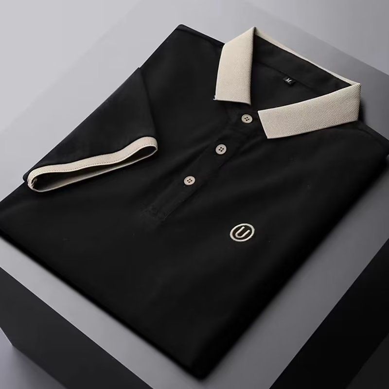 Men's Clothing Source Manufacturer Summer Men's Polo Shirt Thin Business Fashion Ice Silk Men's Short-sleeved T-shirt Breathable Casual Summer Wear_voghion.com